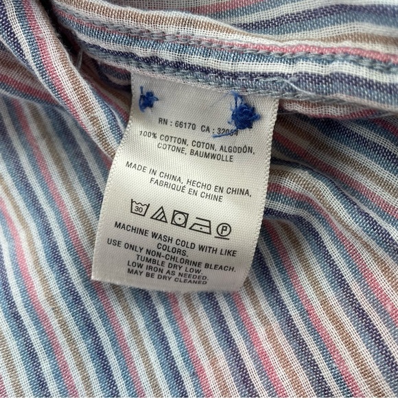 Anthropologie Holding Horses Pink Blue Plaid HalfPenny Tunic Popover Top Size 4 - Picture 5 of 9